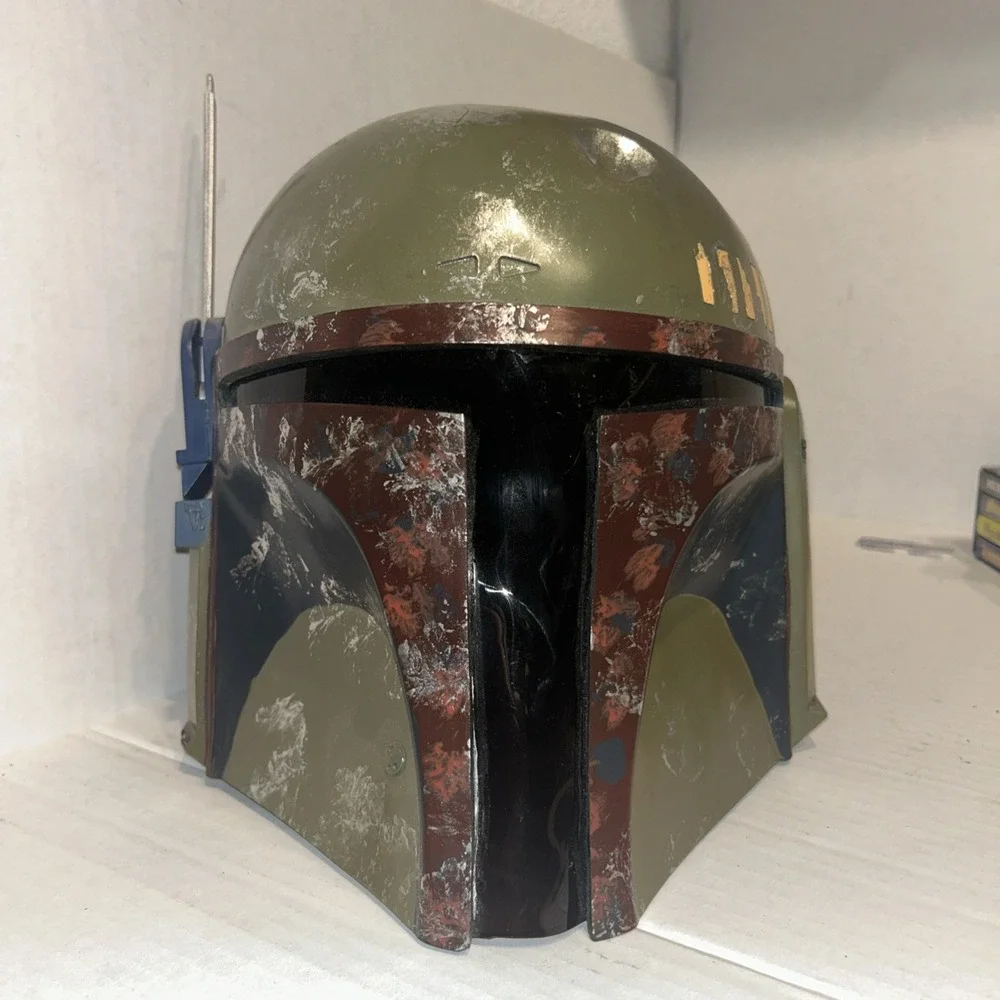 Custom Fiberglass Star Wars Boba Fett Helmet Adult Large Cosplay Halloween